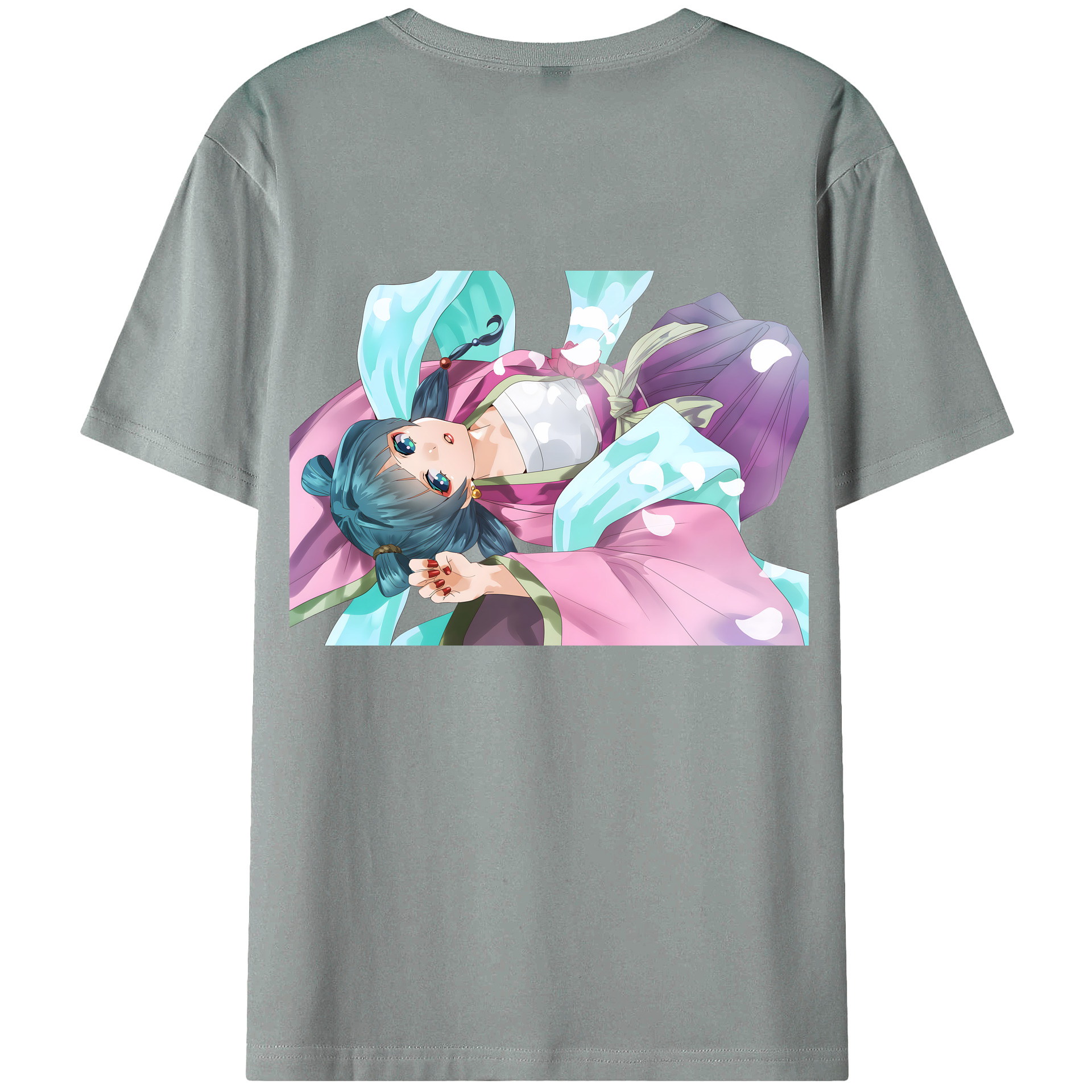 （画像用） 薬屋のひとりごと The Apothecary Diaries 綿100％ メンズ半袖Tシャツ（バックプリント） 通気性